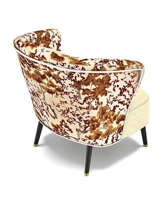 Abstract Forest Motif Pattern Knitting Jacquard Velvet Fabric For home textile