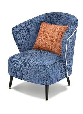 Honeycomb Bonding & Flocking Velvet Blue-Orange Scheme For Sofa