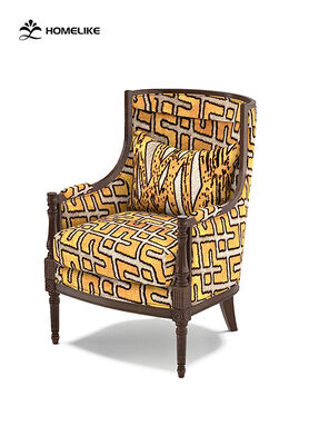 Wild Leopard Geometric Jacquard Velvet Fabric For Sofa