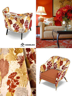 Forest Impression Jacquard Velvet – Where the luxury of a gilded forest meets your home.