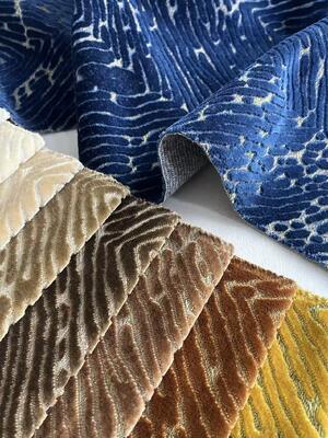 590GSM  Heavy Jacquard Velvet Fabric For Sofa