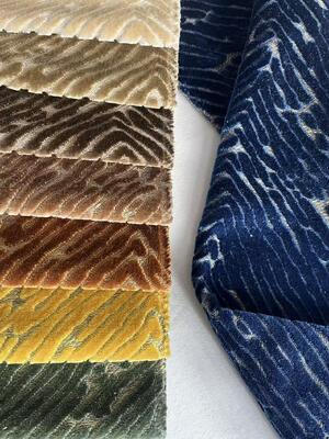 590GSM  Heavy Jacquard Velvet Fabric For Sofa