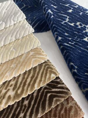 590GSM  Heavy Jacquard Velvet Fabric For Sofa