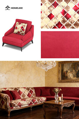 Antique Clover-Printed Velvet Fabric for Home Textile Applications