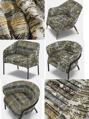 100% Polyester 430gsm Jacquard Woven Sofa Fabric