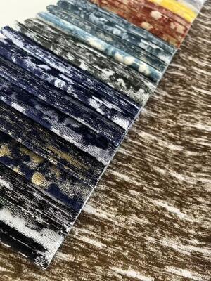 450GSM cut pile jacquard velvet sofa fabric