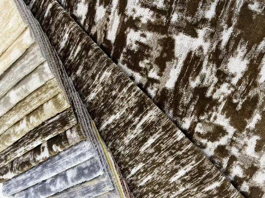 450GSM cut pile jacquard velvet sofa fabric