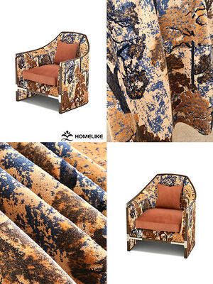 Two-tone Forest Pattern Jacquard Velvet Fabric For Sofa