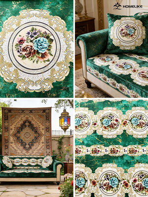 Middle Eastern Charm · A&B Panel Luxury Foil Print Sofa Fabric