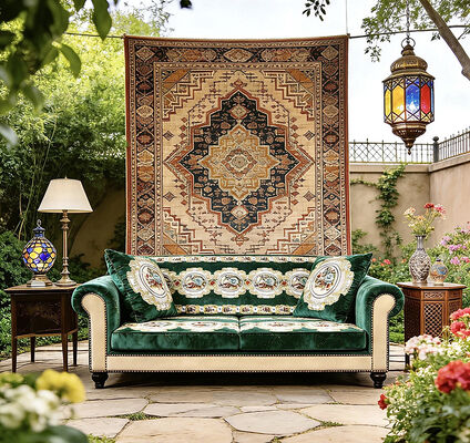 Middle Eastern Charm · A&B Panel Luxury Foil Print Sofa Fabric