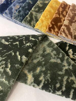 Heavy Weight 590GSM Velvet Jacquard Sofa Fabric