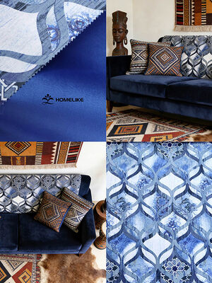 East African Safari Chic Print Velvet----"Serengeti Rhythm" Fabric