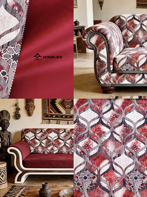 East African Safari Chic Print Velvet----"Serengeti Rhythm" Fabric