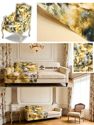 French Impressionist Oil Painting Printing Velvet For Home Textile