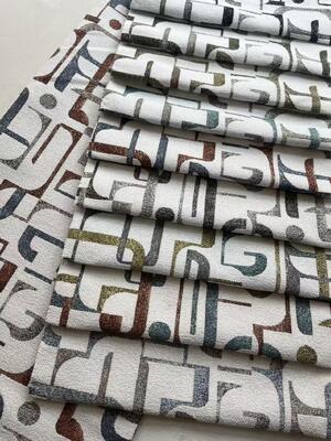 390GSM geometry woven jacquard sofa fabric