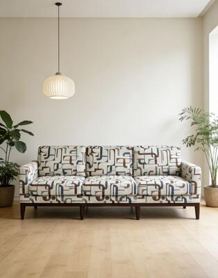 390GSM geometry woven jacquard sofa fabric