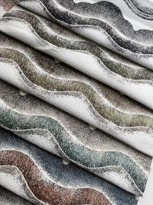 100%Polyester 390GSM Woven Jacquard Fabric For Sofa Curtains