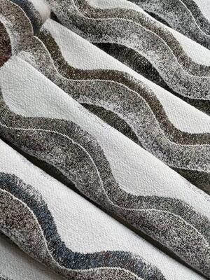 100%Polyester 390GSM Woven Jacquard Fabric For Sofa Curtains