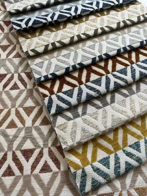 430GSM polyester Gemetry Jacquard Fabric For Home Decoration