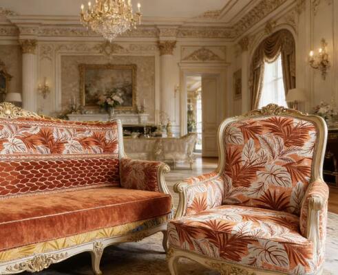 100% Polyester Luxury Tropical Leaf Jacquard Velvet For Sofa