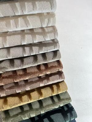 100%Polyester Cut Pile Jacquard Velvet Fabric For Sofa