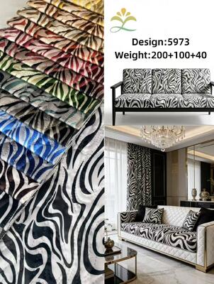 100%Polyester Printing velvet fabric for sofa