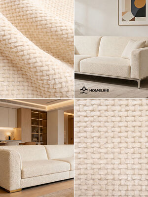 Waffle Weave Chenille Fabric for Upholstery and Home Textile