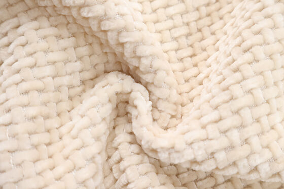 Waffle Weave Chenille Fabric for Upholstery and Home Textile