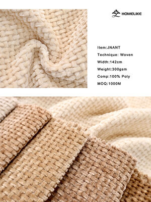 Waffle Weave Chenille Fabric for Upholstery and Home Textile
