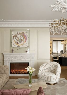 Abstract Flowing Lines Jacquard Chenille Fabric for furniture