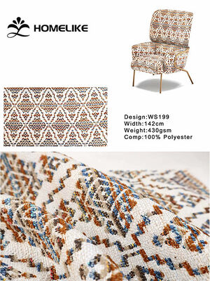 Luxury Gold Thread Jacquard Chenille Fabric - European Palace Style