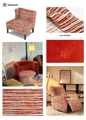 520gsm classic stripes Chenille Fabric for upholstery