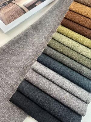 350gsm 100% Polyester Knitted Velvet Sofa Fabric with Custom Color Options for Luxury Upholstery