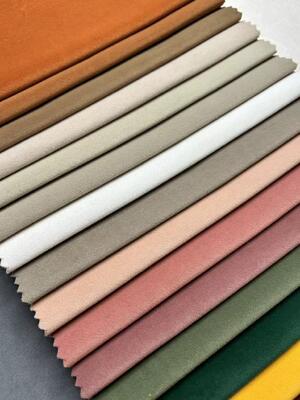 310gsm Fine Matte Plain Wear-resistant Frosted Velvet For Sofa