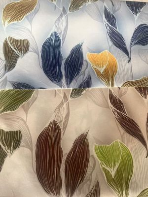 100% Polyester Digital Print Sofa Fabric Durable For Home Decoration