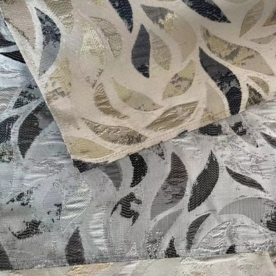 142cm Width Weave Curtain Fabric 330gsm Heavyweight For Living Room