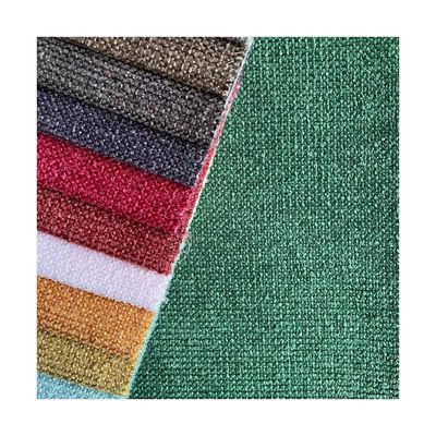 Chenille Linen Sofa Fabric Anti Pill Abrasion Resistant With Weave Style