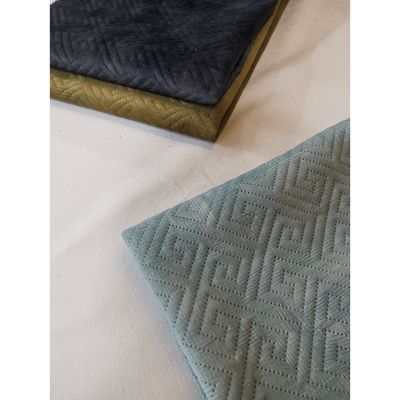 Ultrasonic Embroidered Upholstery Fabric For Sofa Home Furniture