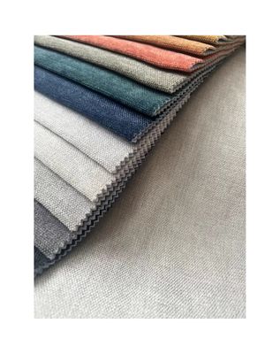Sofa Custom Polyester Linen Fabric Linen Jacquard Fabric Double Faced