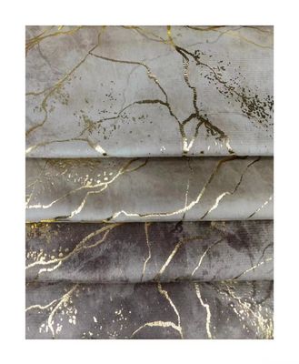 100% Polyester Knitted Foil Print Fabric Tear Resistant For Sofa Textile