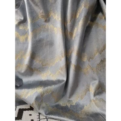 Italy Bronze Velvet Fabric 300gsm Curtain Material Velvet High Durability For Curtain