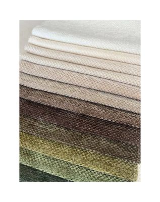 380gsm Chenille Sofa Fabric Double Faced With Knitted Technics