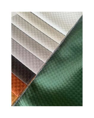 Printed Polyester Fabric For Sofa Ultrasonic Embossed Velvet Fabric