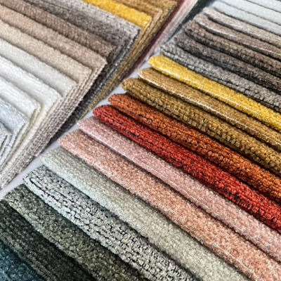 Yarn Dyed Velvet Sofa Fabric Long Lasting Wrinkle Resistant For Curtain