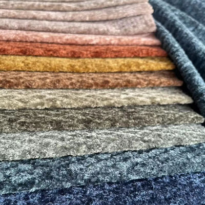 Durable Comfortable Embossed Jacquard Fabric Waterproof Knit Fabric Sofa Fabric Factory