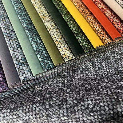 Chenille Embossed Jacquard Velvet Fabric 100% Polyester Sofa Fabric For Furniture