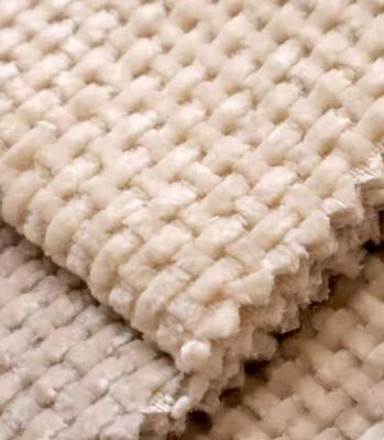 ISO9001 Certified Waffle Weave Polyester Fabric Medium Weight for Upholstery and Home Textile