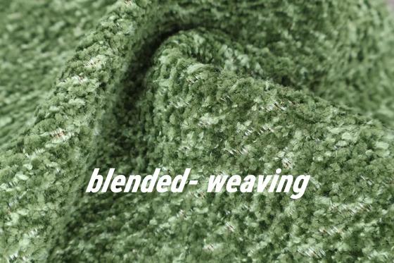Double Yarn With Different Colors Blend-weaving Chenille Sofa Velvet 100% Polyester Fabric For Upholstery And Home Textiles In Global Markets