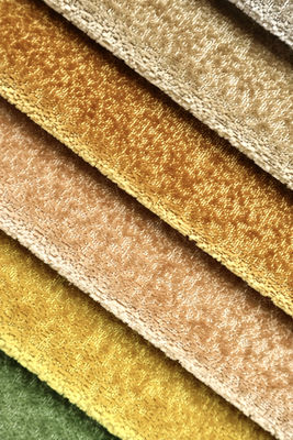 Custom-made 100% Polyester Cut Pile Single Color Velvet Sofa Cover Fabric With 142 Cm Width And 430gsm For Upholstery