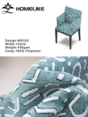 100% Polyester Two-tone Blended Jacquard Woven Chenille Fabric 450 GSM for Sofa and Pillow Covers